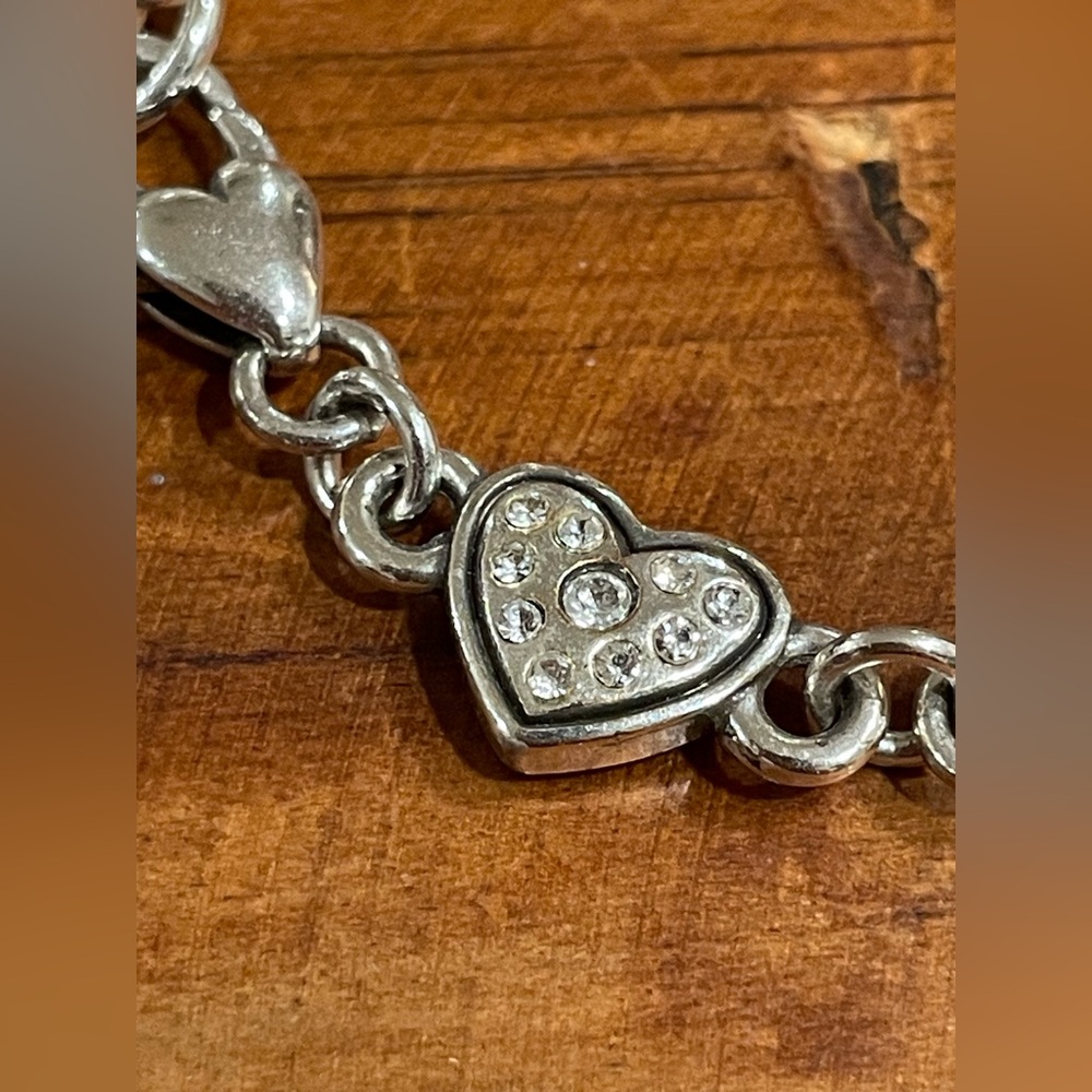 BRIGHTON Silver Charm Bracelet Boy & Girl, Hearts - Picture 4 of 8